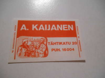 TT Etiketti A.Kaijanen Tähtikatu