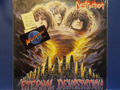 DESTRUCTION - ETERNAL DEVESTATION - EU 1986 EX-/EX+ LP