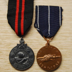 Mitalit 2kpl Kunnia isänmaa ja jatkosodan muistomitali - pikkukuva 1