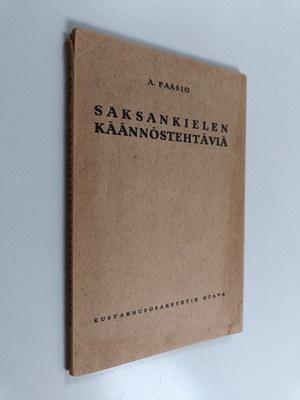 A. Paasio : Saksankielen käännöstehtäviä