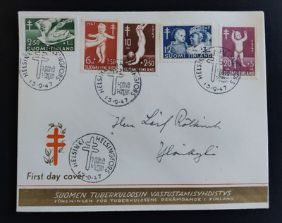 1947 FDC Tuberkuloosi