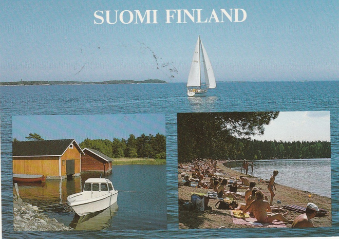 Postikortti  MERIMAISEMA, Suomi - tunnus