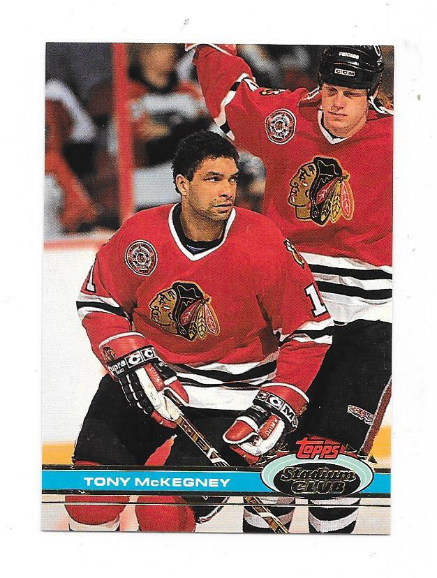 1991-92 Stadium Club #281 Tony McKegney Chicago Blackhawks