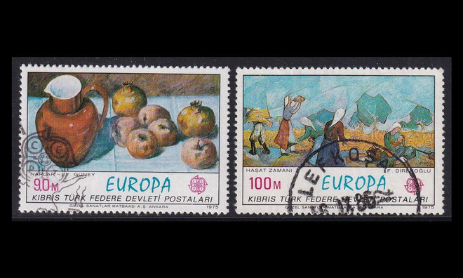 Turkki Kypros 23-4 o Europa maalauksia (1975)