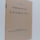 Georg Borenius : Förberedande kurs i geometri - pikkukuva 1