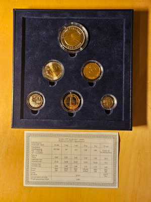 Harvinainen Suomi PROOF-rahasarja vuodelta 1997