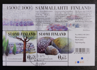 2004 blokki BL36 Sammallahdenmäki - leimattu