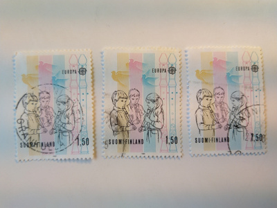 Musiikki ja musiikinopetus postimerkki 1,50 markka 1985