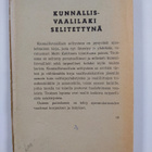 Urho Kekkonen : Kunnallisvaalilaki selitettynä - pikkukuva 2