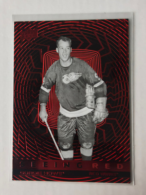 Gordie Howe 2023-24 UD Extended Seeing Red