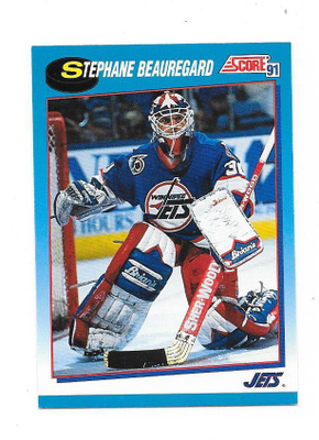 1991-92 Score Canadian #638 Stephane Beauregard Winnipeg MV