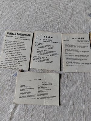 4 kpl laulun sannoja