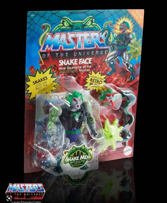 MOTU ORIGINS SNAKE FACE  - HEAD HUNTER STORE.