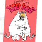 "°°ONNEA JA ISO HALI°°" -KORTTI / Muumi - pikkukuva 1