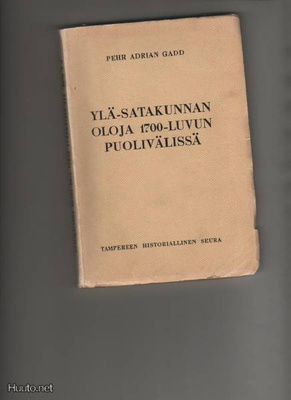 Gadd, P.A.: Ylä-Satakunnan oloja 1700-luvun puolivälissä, K3