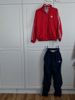 Adidas takki ja housut 158 cm tytölle.