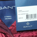 Miehelle XS - Gant tummanpunainen kevytuntuvatakki * UUSI - pikkukuva 4