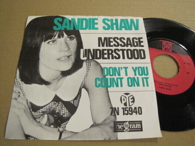 Sandie Shaw Message Understood 7 45 Hollanti 1965