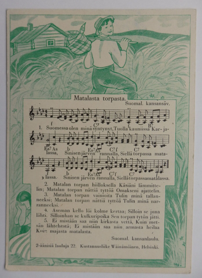 H. Sjöstedt, Sävelkortti Matalasta torpasta