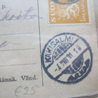 Paketin osoitekortti Käkisalmalta Saloon vuodelta 1931 - pikkukuva 2