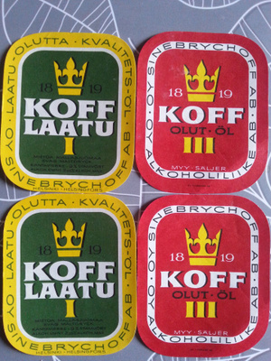 KOFF etiketit 4 kpl