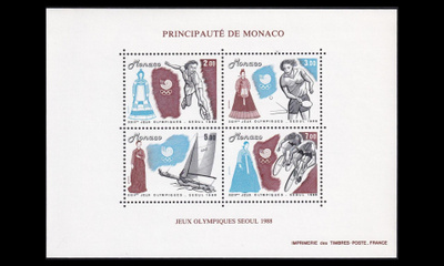 Monaco 1874-7BL40 ** Kesäolympialaiset Soul (1988)