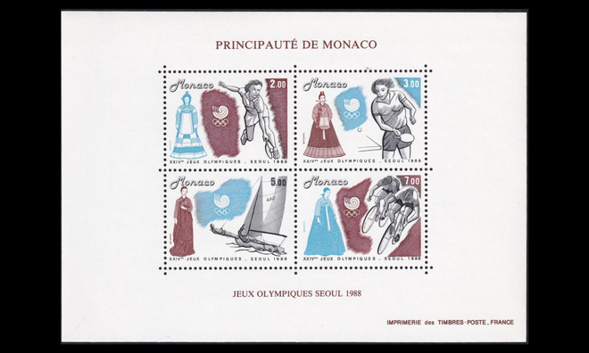 Monaco 1874-7BL40 ** Kesäolympialaiset Soul (1988)