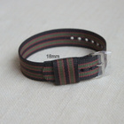 18mm RAF "James Bond" musta/oliivi/punainen ranneke - pikkukuva 1