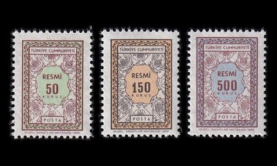 Turkki D_112-4 ** Virkamerkit (1968)