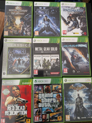 Xbox 360 pelejä