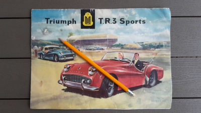 Triumph T.R.3 Sports auton esite 1957