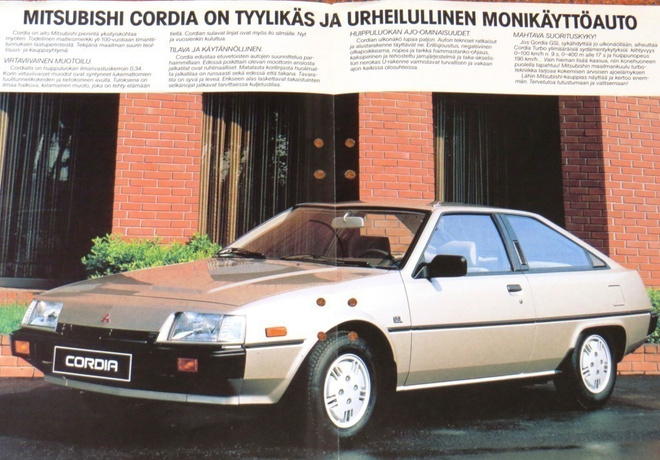 1983 Mitsubishi Cordia esite - suom