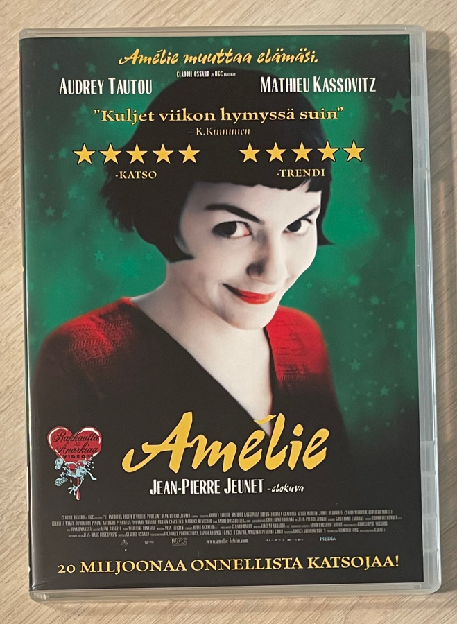 Jean Pierre Jeunet: AMELIE (2001) Audrey Tautou (UUSI)