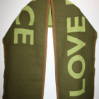Codello talvi huivi khaki vihreä - lime - ruskea 190 x 32 - pikkukuva 4
