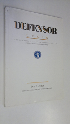 Defensor legis n:o 5/2008