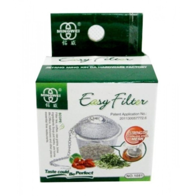 Mingwei Easy Filter Teen Haudutus Pallo, ruostumatonta teräs