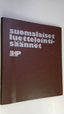 Suomalaiset luettelointisäännöt