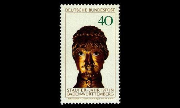 Saksa 933 ** Baden-Württembergin Staufer-vuosi (1977)