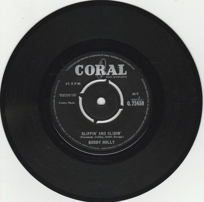 Vinyyli single 7", Buddy Holly: Slippin and Sliding