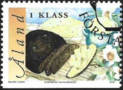 Åland 2002 ÅV 10 Ahvenanm ruokia  1. lk  EP leima LaPe 204