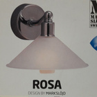 Seinävalaisin Rosa 1lmp (brus.stl, opal, MarkSlöjd, uusi) - pikkukuva 2