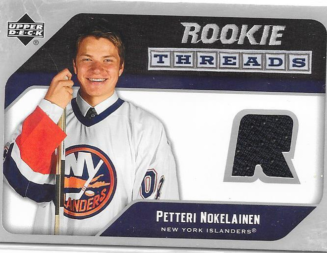 2005-06 UD Rookie Threads #RT-PN Petteri Nokelainen paita