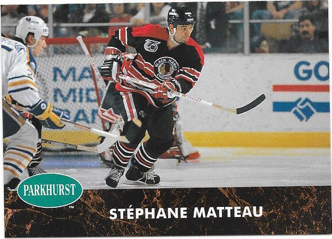 1992-93 Parkhurst #259 Stephane Matteau Chicago Blackhawks