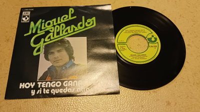 Miguel Gallardo – Hoy Tengo Ganas De Ti 7" ps orig 1976 uusi