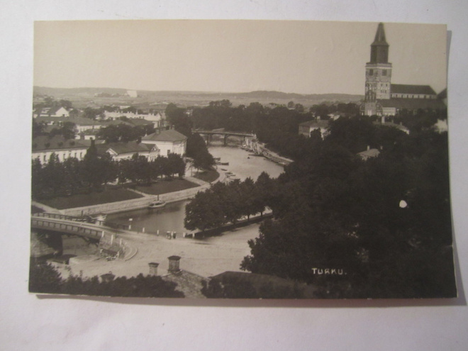 VANHA Postikortti Turku 1930-l  Alkup.Mallikappale