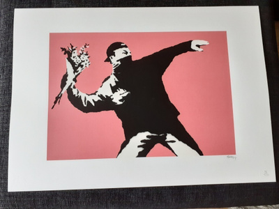 Bansky Litografia sign.numeroitu.katso.nyt ALE.