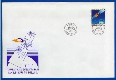 FDC – Posti 350 v., Tietoliikennesat. 6.9.1988, Lape 1061