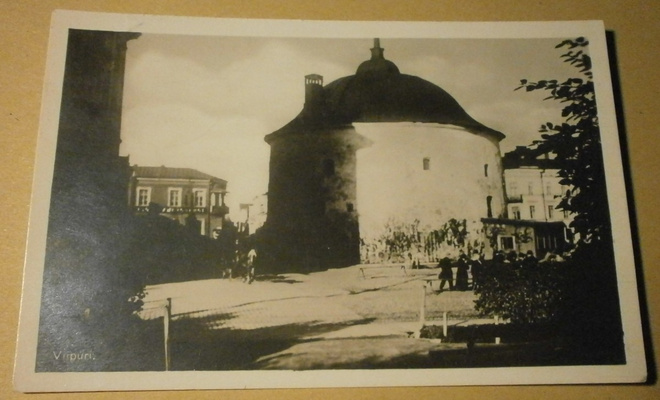 Viipuri, Pyöreä torni, vanha valokuvapk, p. 1928