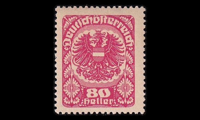 Itävalta 312y ** Vaakuna 80 H harm.pap (1920)
