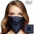Viper Bandana T.Sininen Paisley, 50x50cm 100% Puuvillaa UUSI - pikkukuva 2